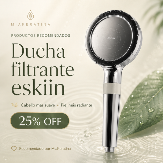 Ducha Filtrante eskiin para Cabello y Piel | Recomendada por MiaKeratina